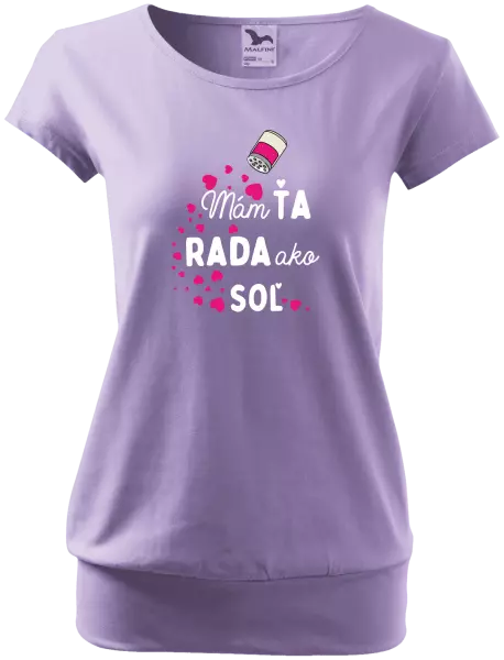 Dámske tričko Mám tě ráda jako sůl - kopie