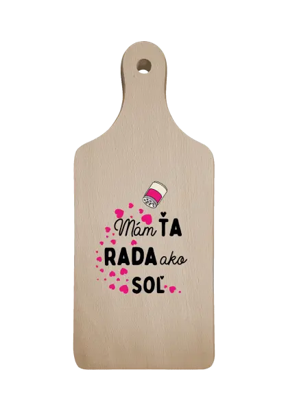 Doštička Mám tě ráda jako sůl - kopie