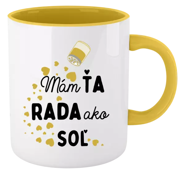 Hrnček  Mám tě ráda jako sůl - kopie