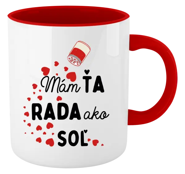 Hrnček  Mám tě ráda jako sůl - kopie