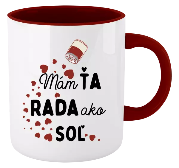 Hrnček  Mám tě ráda jako sůl - kopie