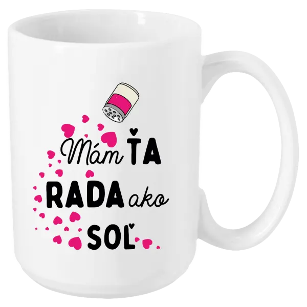 Hrnček Mám tě ráda jako sůl - kopie