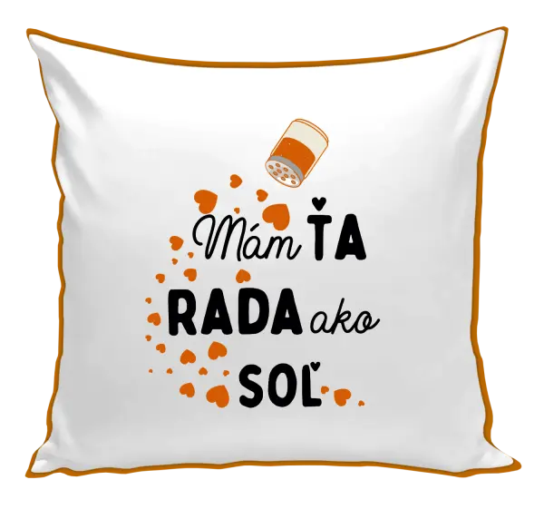 Vankúš Mám tě ráda jako sůl - kopie