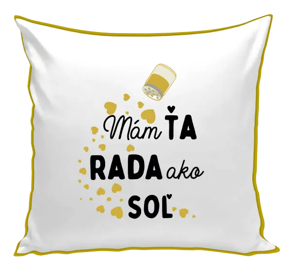 Vankúš Mám tě ráda jako sůl - kopie