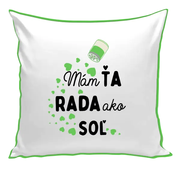 Vankúš Mám tě ráda jako sůl - kopie