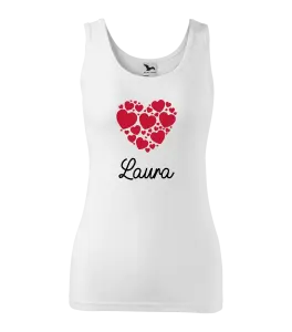 Dámske tielko Srdíčka se jménem - kopie