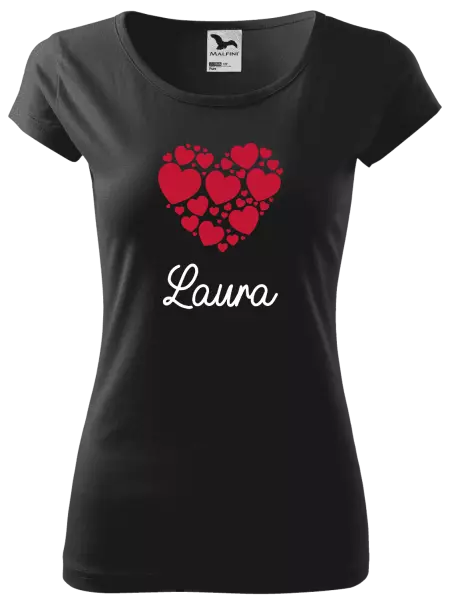 Dámske tričko Srdíčka se jménem - kopie