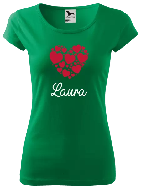 Dámske tričko Srdíčka se jménem - kopie
