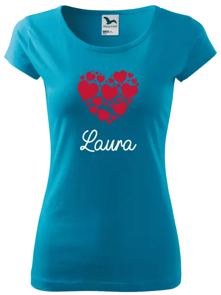 Dámske tričko Srdíčka se jménem - kopie