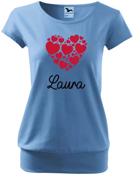 Dámske tričko Srdíčka se jménem - kopie