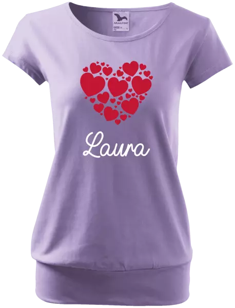 Dámske tričko Srdíčka se jménem - kopie