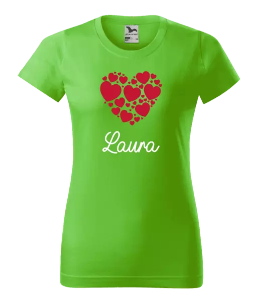 Dámske tričko Srdíčka se jménem - kopie