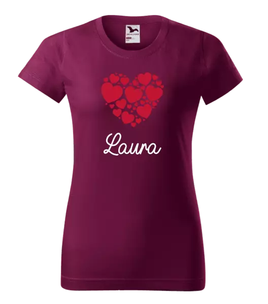 Dámske tričko Srdíčka se jménem - kopie