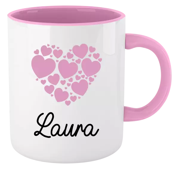 Hrnček  Srdíčka se jménem - kopie