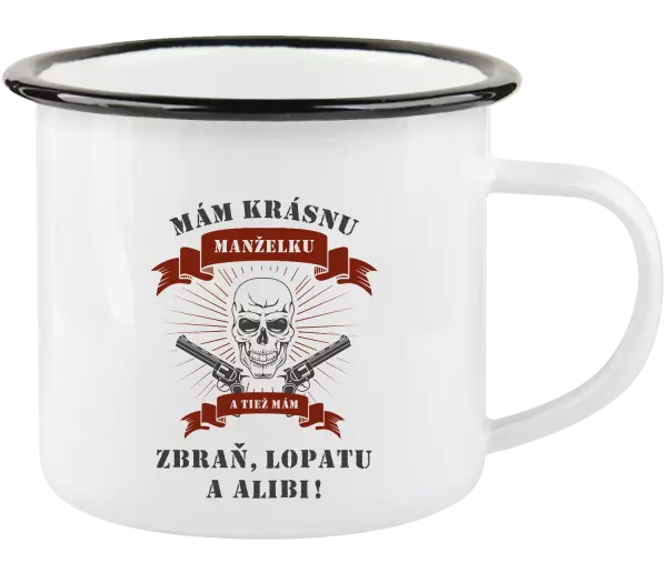 Plecháčik Mám krásnou manželku, a taky zbraň, lopatu a alibi - kopie