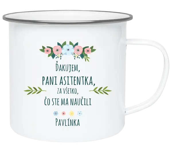 Plecháčik Ďakujem pani asistentka za všetko čo ste ma naučili - meno