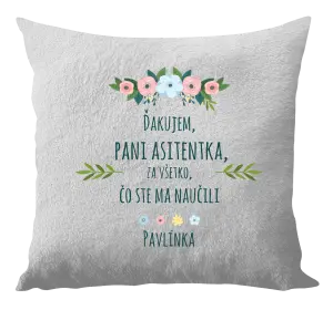 Vankúš Děkuji, paní asistentko, za všechno, co jste mě naučila se jménem - kopie