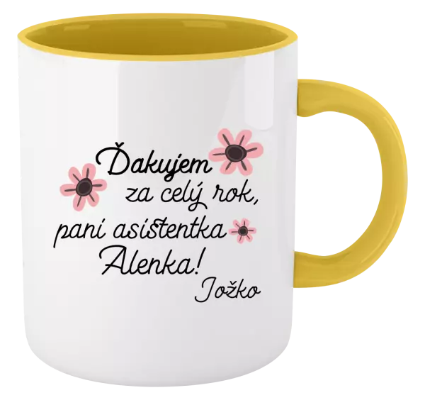 Hrnček  Ďakujem za celý rok, pani asistentka