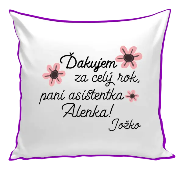 Vankúš Děkuji za celý rok, paní asistentko - kopie