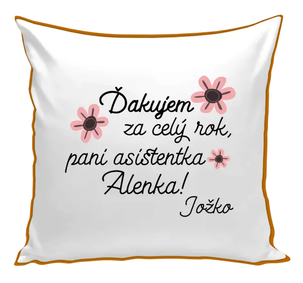 Vankúš Děkuji za celý rok, paní asistentko - kopie