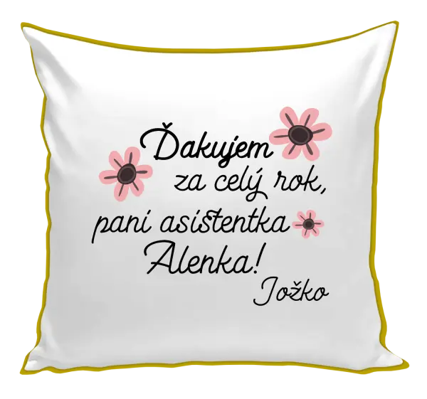 Vankúš Děkuji za celý rok, paní asistentko - kopie