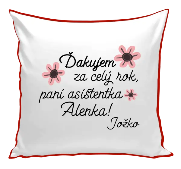 Vankúš Děkuji za celý rok, paní asistentko - kopie