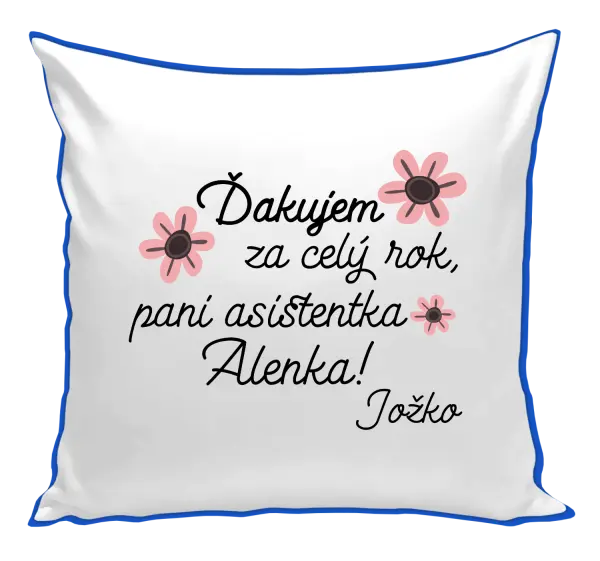 Vankúš Děkuji za celý rok, paní asistentko - kopie