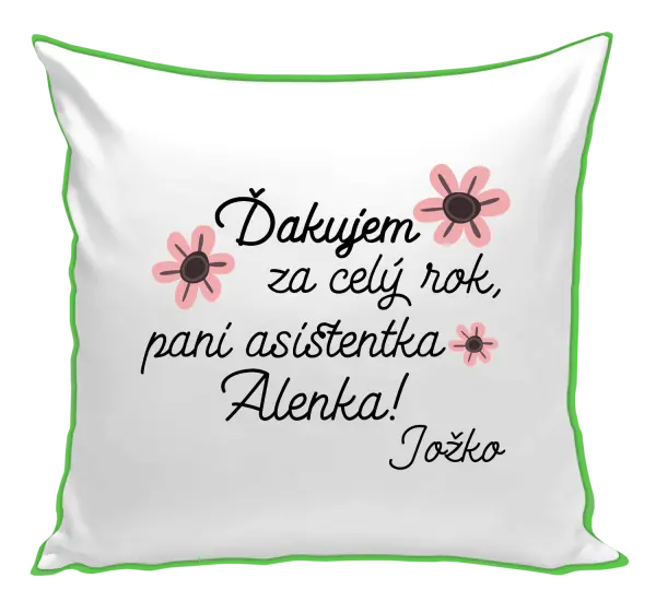 Vankúš Děkuji za celý rok, paní asistentko - kopie