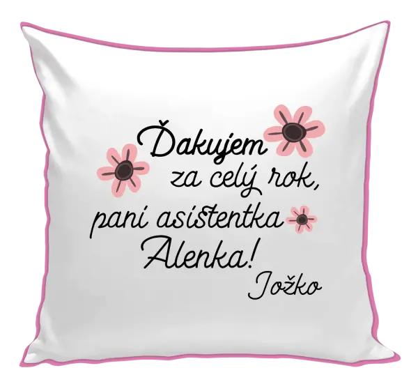 Vankúš Děkuji za celý rok, paní asistentko - kopie
