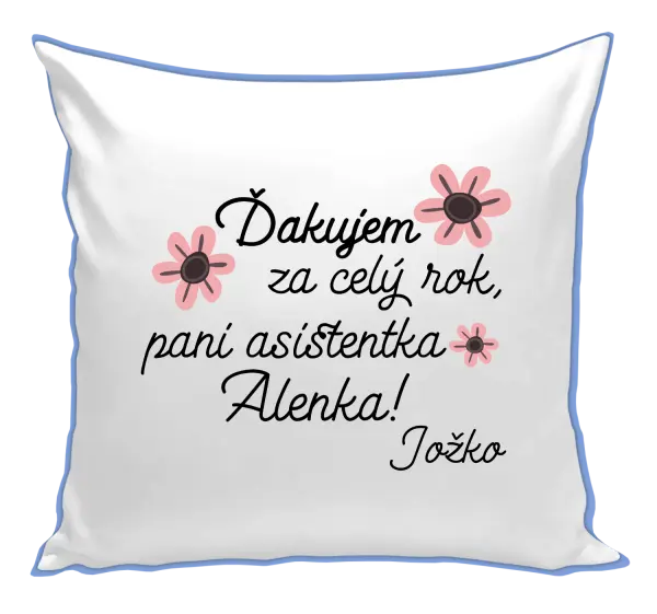 Vankúš Děkuji za celý rok, paní asistentko - kopie