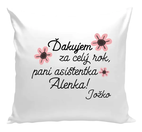 Vankúš Děkuji za celý rok, paní asistentko - kopie