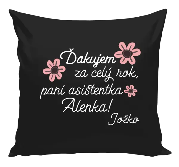 Vankúš Ďakujem za celý rok, pani asistentka