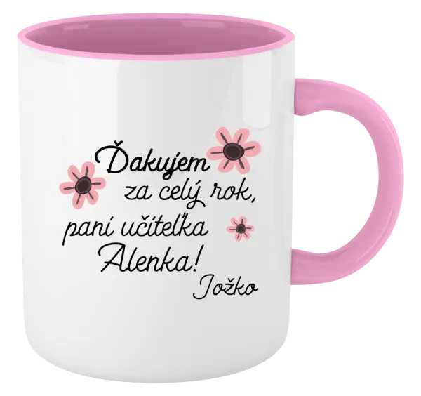 Hrnček  Děkuji za celý rok, paní učitelko - kopie