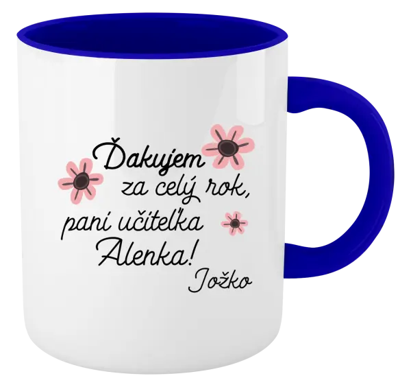 Hrnček  Děkuji za celý rok, paní učitelko - kopie