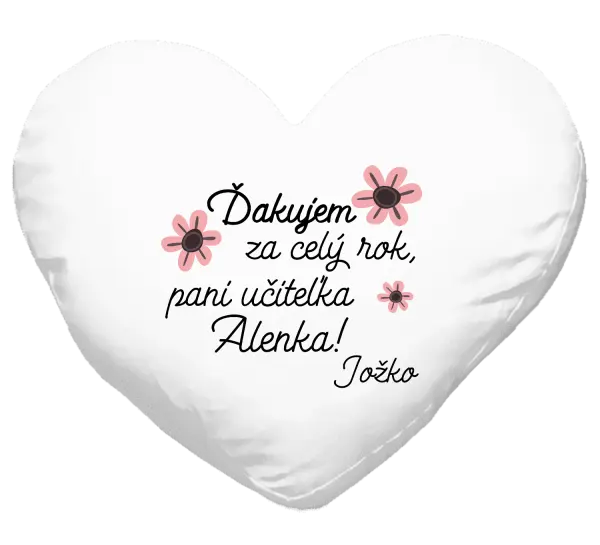Vankúš Děkuji za celý rok, paní učitelko - kopie