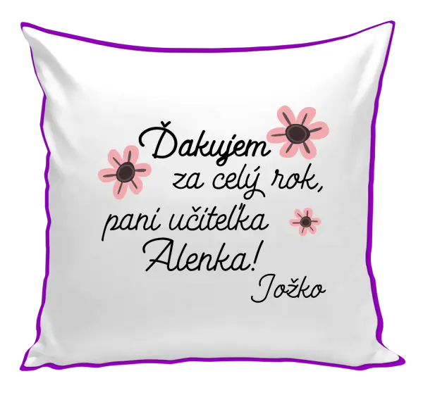 Vankúš Děkuji za celý rok, paní učitelko - kopie