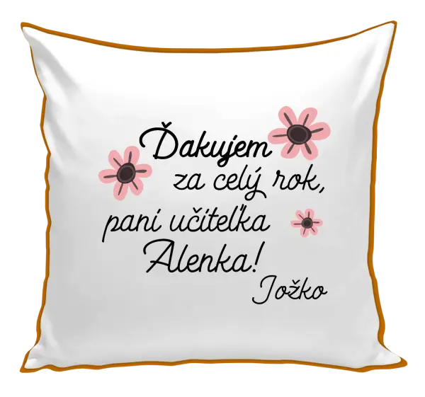 Vankúš Děkuji za celý rok, paní učitelko - kopie