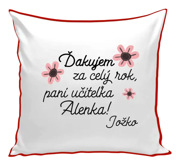 Vankúš Děkuji za celý rok, paní učitelko - kopie