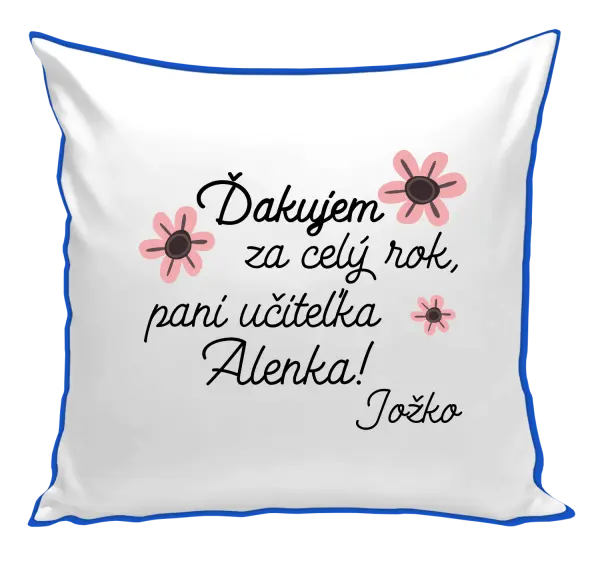 Vankúš Děkuji za celý rok, paní učitelko - kopie