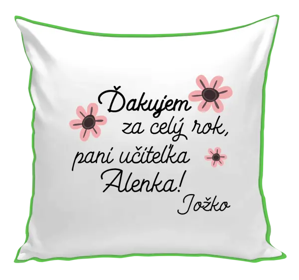 Vankúš Děkuji za celý rok, paní učitelko - kopie