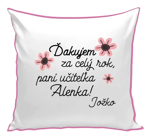 Vankúš Děkuji za celý rok, paní učitelko - kopie