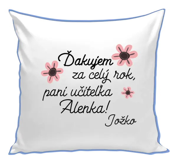Vankúš Děkuji za celý rok, paní učitelko - kopie