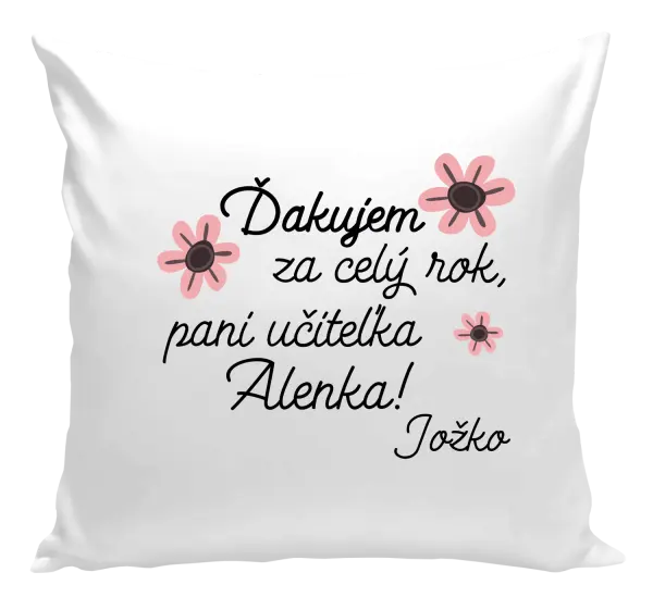 Vankúš Děkuji za celý rok, paní učitelko - kopie