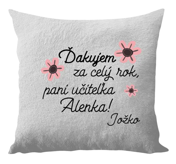 Vankúš Ďakujem za celý rok, pani učiteľka