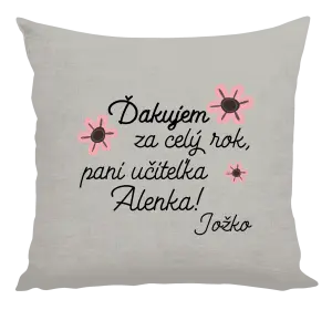 Vankúš Děkuji za celý rok, paní učitelko - kopie