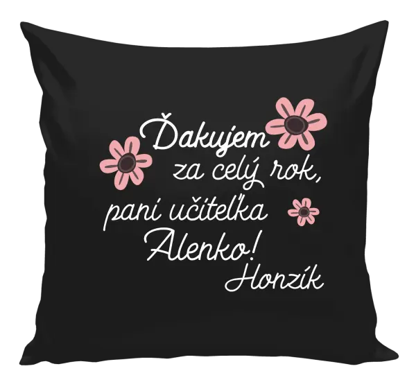 Vankúš Děkuji za celý rok, paní učitelko - kopie