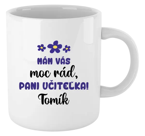 Hrnček Mám vás moc rád, pani učiteľka