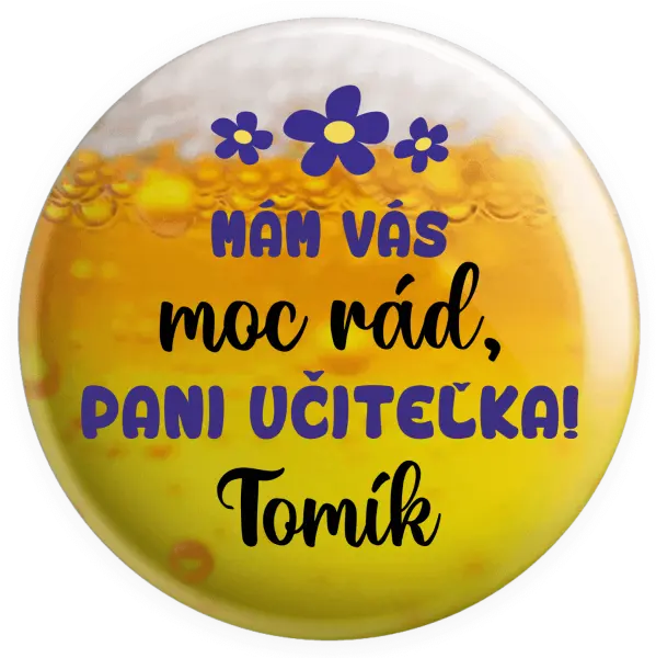 Placka Mám vás moc rád, paní učitelko - kopie