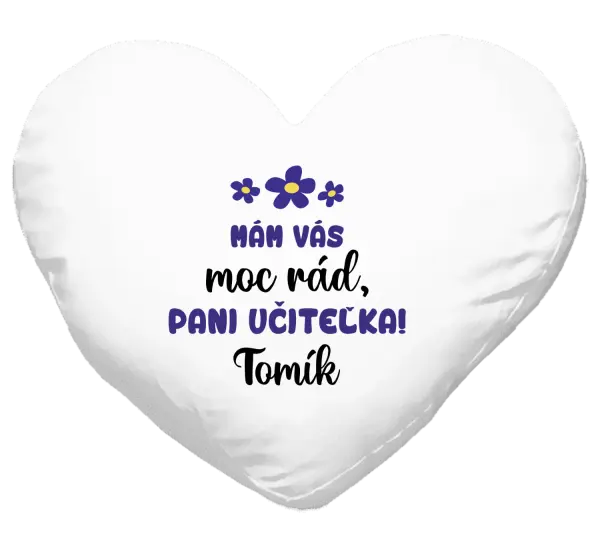 Vankúš Mám vás moc rád, paní učitelko - kopie
