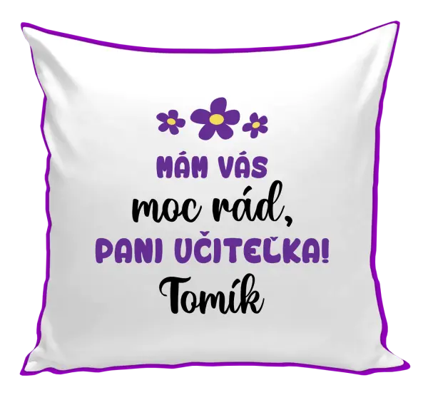 Vankúš Mám vás moc rád, paní učitelko - kopie